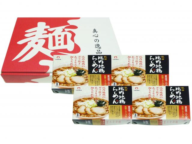 乾燥・秋田比内地鶏らーめん醤油味8食セット