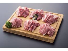 松阪牛　焼肉用　肩肉・バラ肉1.2kgセット(200g×6パック)