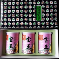 掛川産有機緑茶　掛川深むし茶(宝王)　100g×3缶