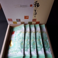 掛川産有機緑茶　掛川深むし茶（若緑）　100g×5袋
