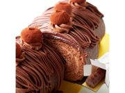 高級クーベルチュールチョコレート使用!しっとり濃厚なチョコロールケーキ(約20cm・4～6人分)(SM00010773)
